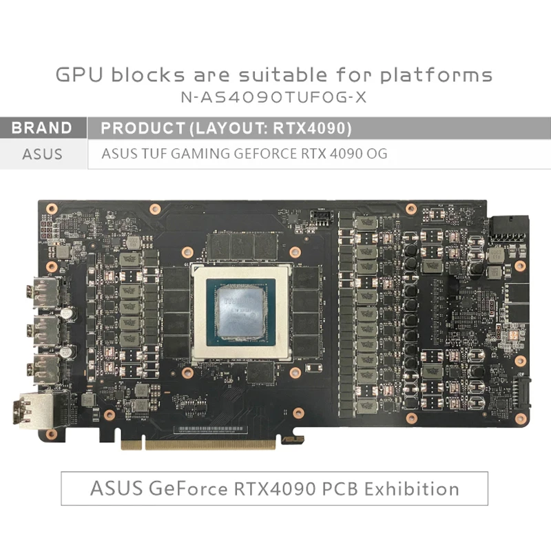 Bykski GPU Block Use for ASUS  - Rtx 4090 Water Block ulasan dan harga