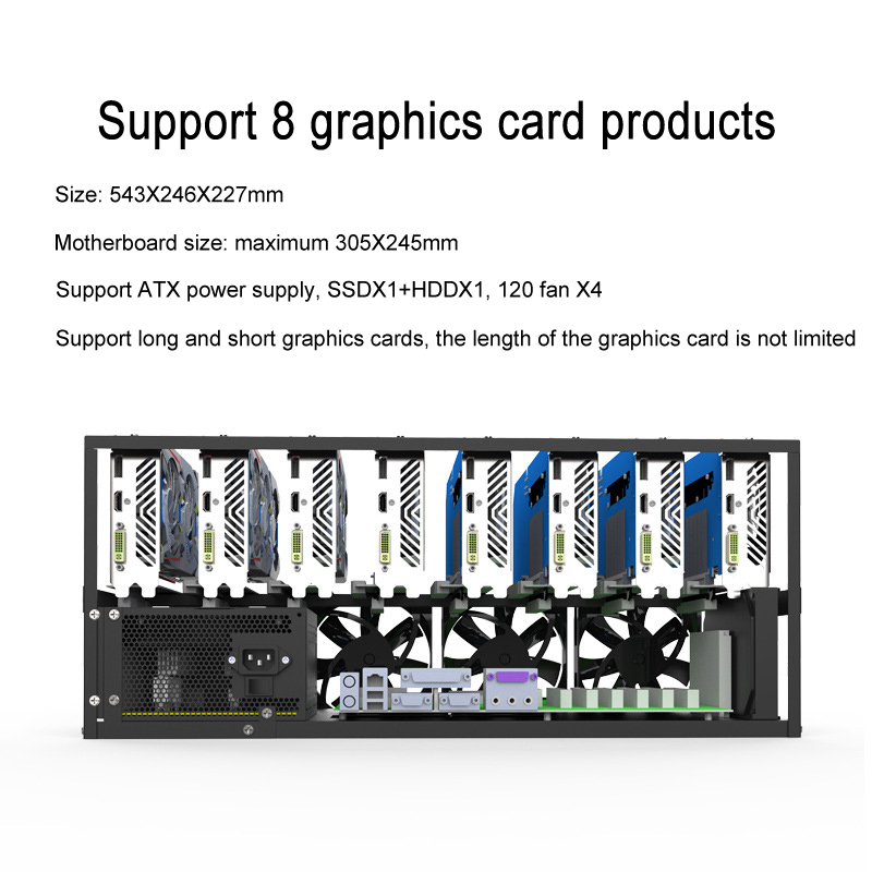 Mining Case Rack Motherboard B - Gpu Mining Rig Frame 8 Gpu ulasan dan harga
