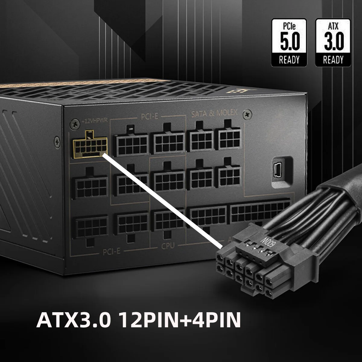 12VHPWR ATX3.0 PCI-E 5.0 Power - Dual 8Pin To 16Pin 12Vhpwr Cable ulasan dan harga