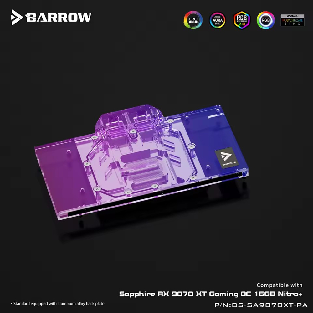 Barrow GPU Water Block For Sap - Rx 9070 Xt ulasan dan harga