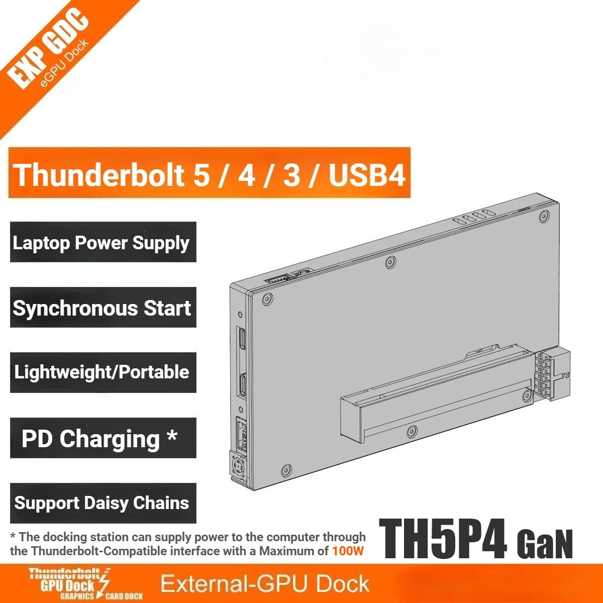 TH5P4GaN Laptop Thunderbolt 5/ - Gpu External Dock Egpu Thunderbolt 4 ulasan dan harga