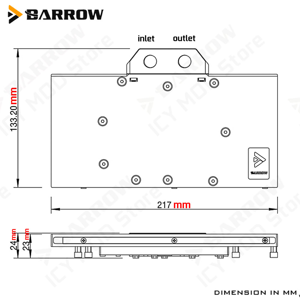 Barrow Graphics Card Water Coo - Rx 9070 Xt ulasan dan harga