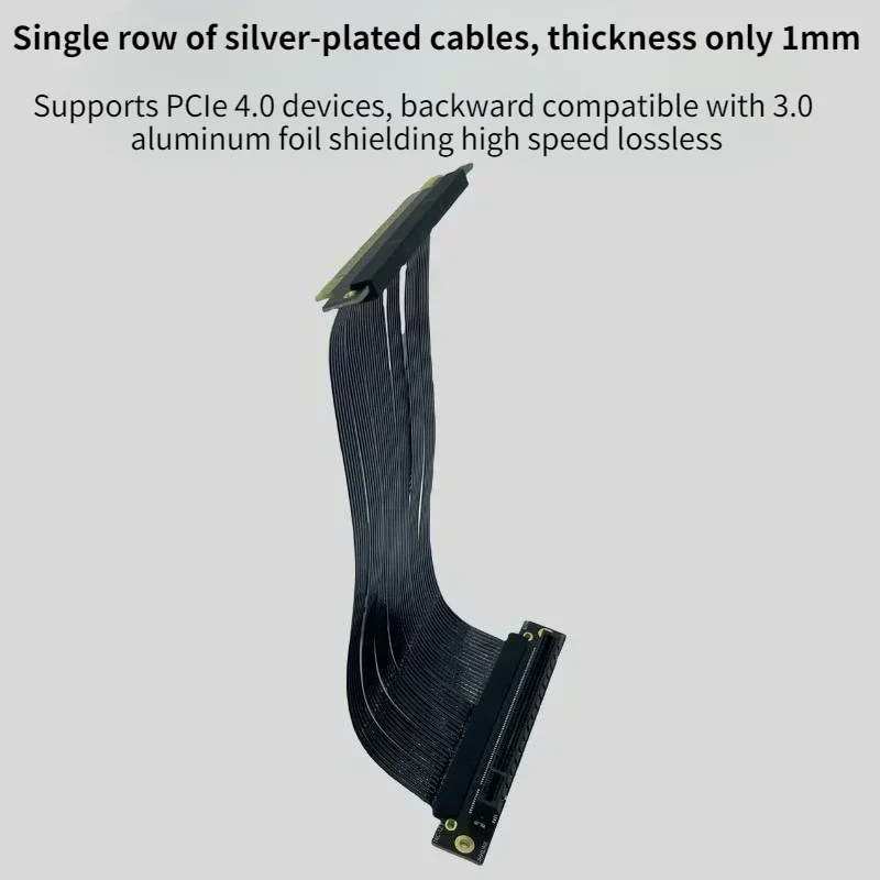 Silver-Plated Single Reverse 1 - Itx Gpu Riser Pcie 4.0 16X ulasan dan harga