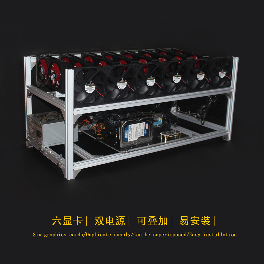 6 8 12 19 GPU Miner Mining Rig - Gpu Mining Rig Frame 8 Gpu ulasan dan harga