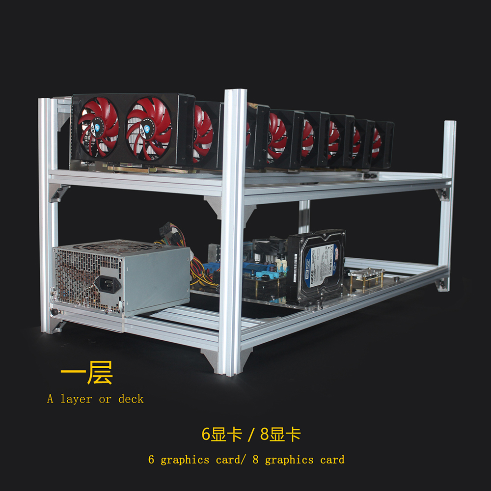 6 8 12 19 GPU Miner Mining Rig - Gpu Mining Rig Frame 8 Gpu ulasan dan harga