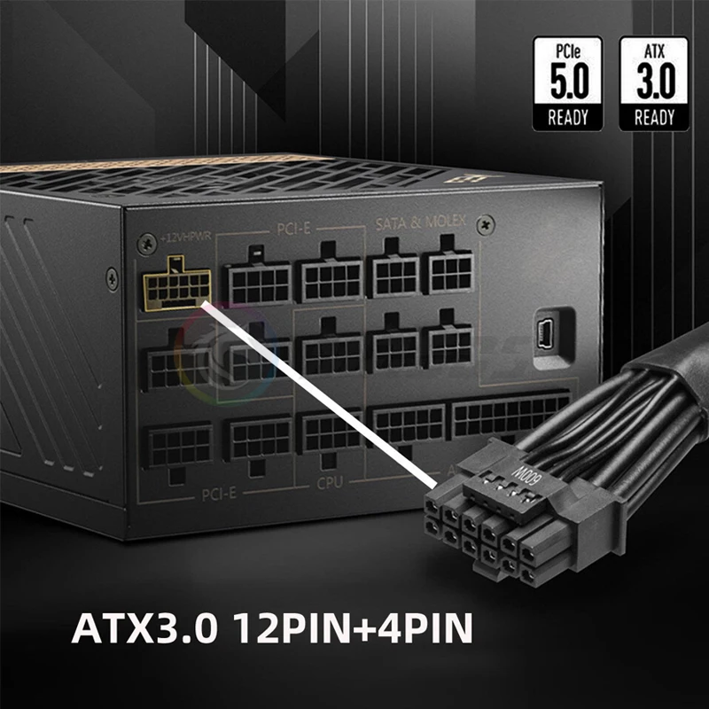 12V HPWR ATX3.0 PCI-E 5.0 Powe - Dual 8Pin To 16Pin 12Vhpwr Cable ulasan dan harga