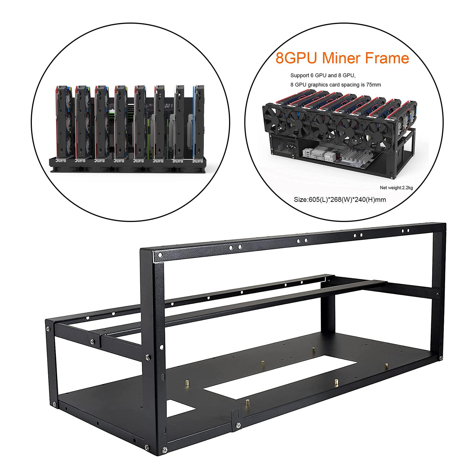 6/8 GPU Mining Rig Frame Rack  - Gpu Mining Rig Frame 8 Gpu ulasan dan harga