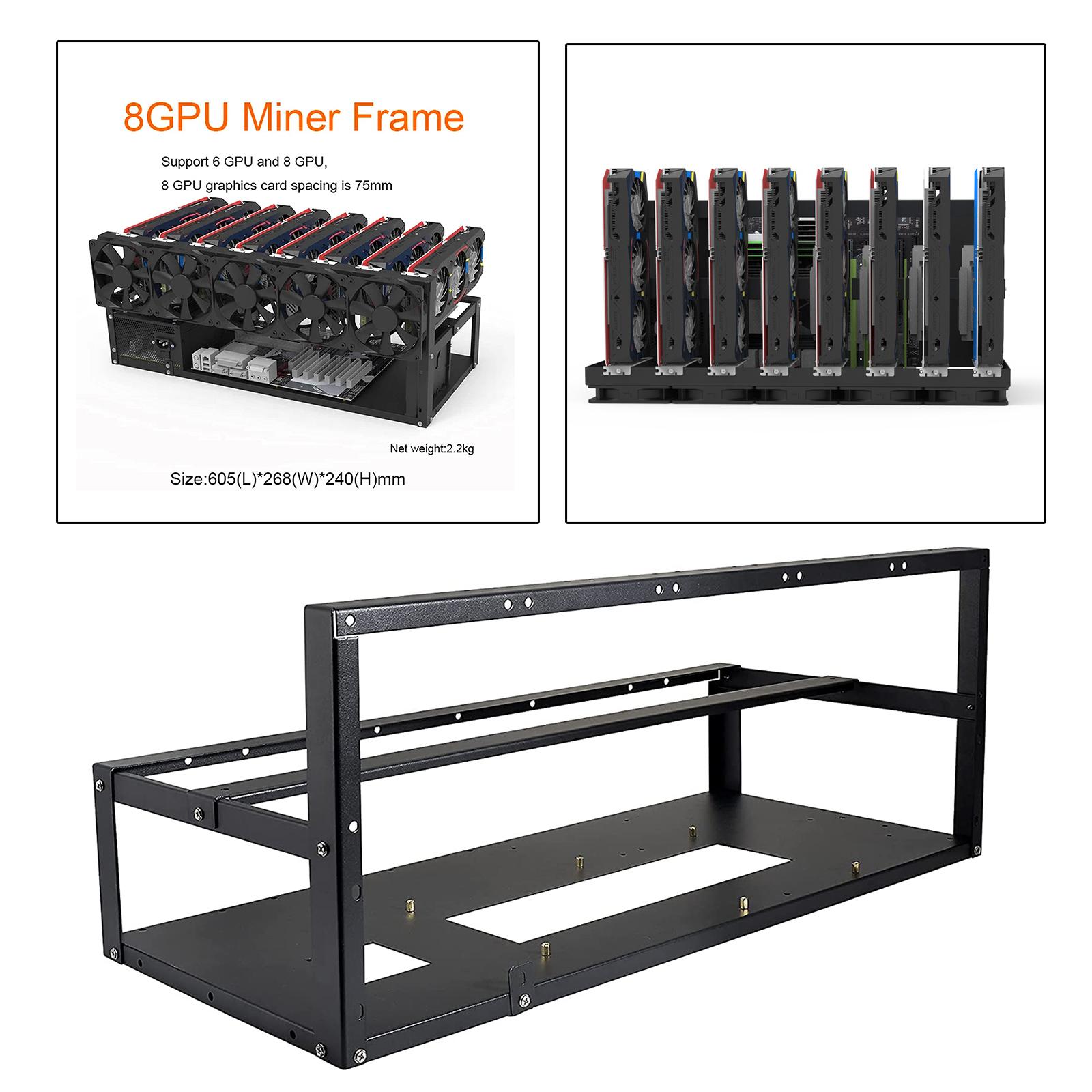 6/8 GPU Mining Rig Frame Rack  - Gpu Mining Rig Frame 8 Gpu ulasan dan harga