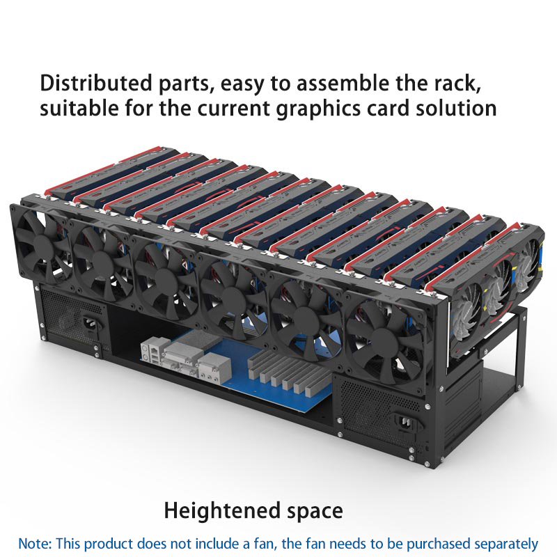 6/8/12 Cards GPU Bracket Open  - Gpu Mining Rig Frame 8 Gpu ulasan dan harga