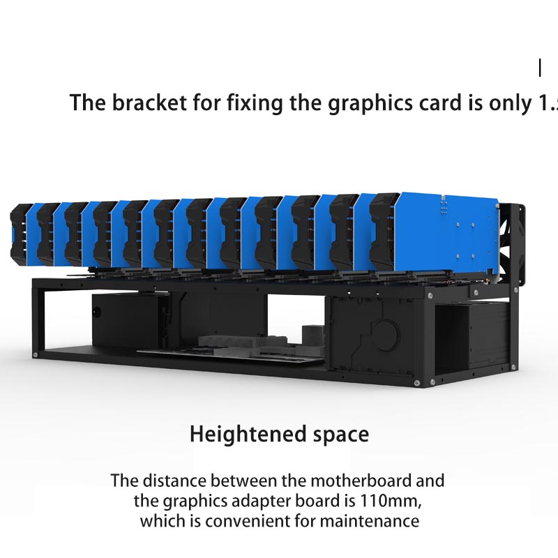 6/8/12 Cards GPU Bracket Open  - Gpu Mining Rig Frame 8 Gpu ulasan dan harga