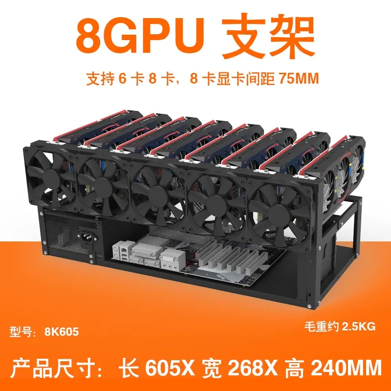 JMZ Graphics Card Stand Rack O - Gpu Mining Rig Frame 8 Gpu ulasan dan harga