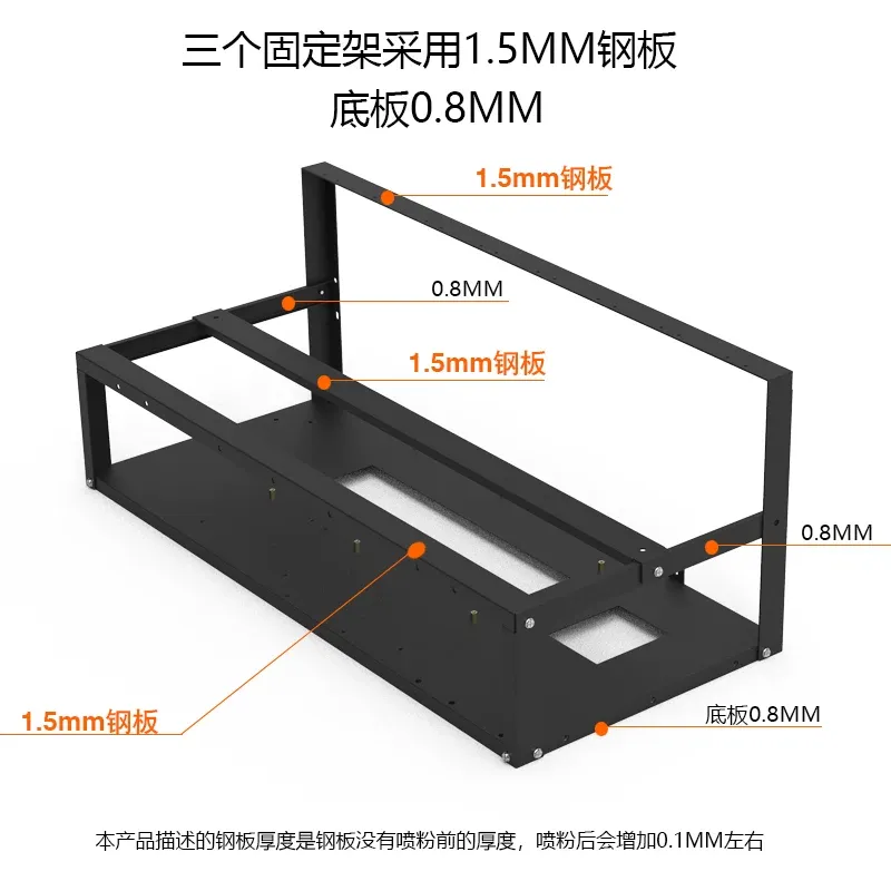 JMZ Graphics Card Stand Rack O - Gpu Mining Rig Frame 8 Gpu ulasan dan harga