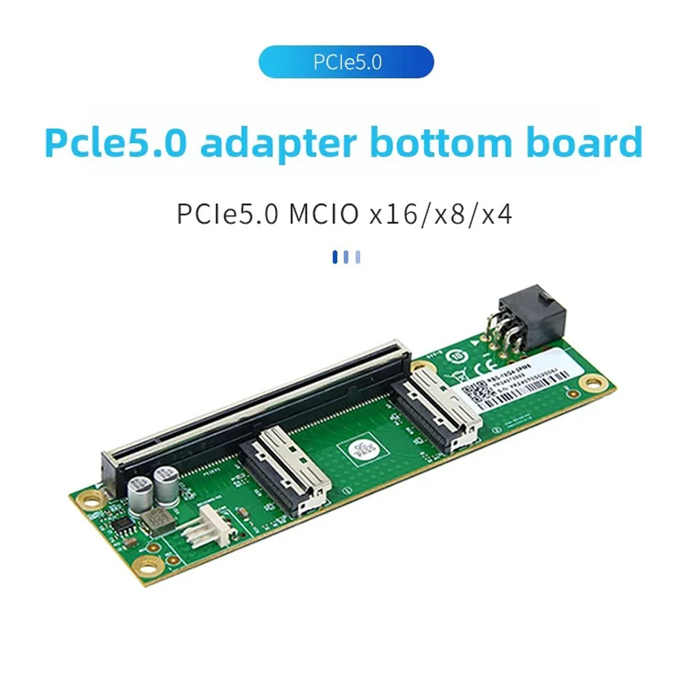 ADT-Link PCIe 5.0 X16 To MCIO  - Pcie 5.0 Gpu Riser Cable ulasan dan harga