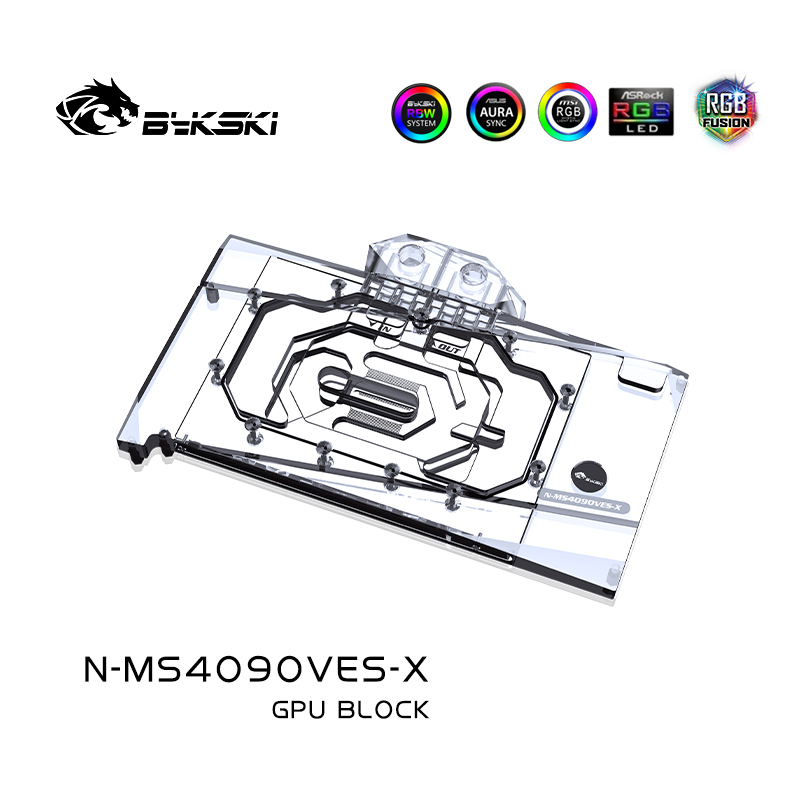 Bykski N-MS4090VES-X GPU Block - Rtx 4090 Water Block ulasan dan harga