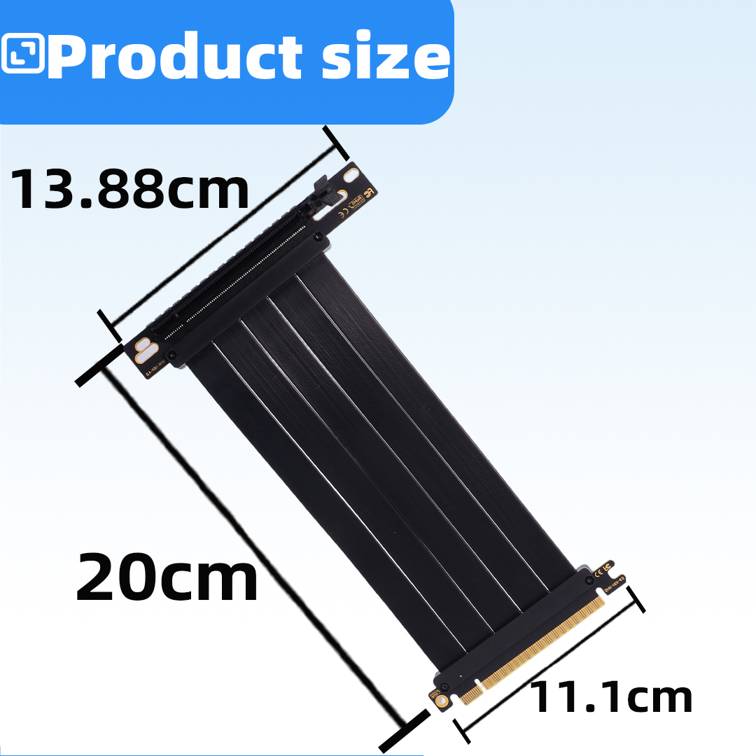 PCIE 4.0 X16 Graphics Card Ext - Pcie 5.0 Gpu Riser Cable ulasan dan harga