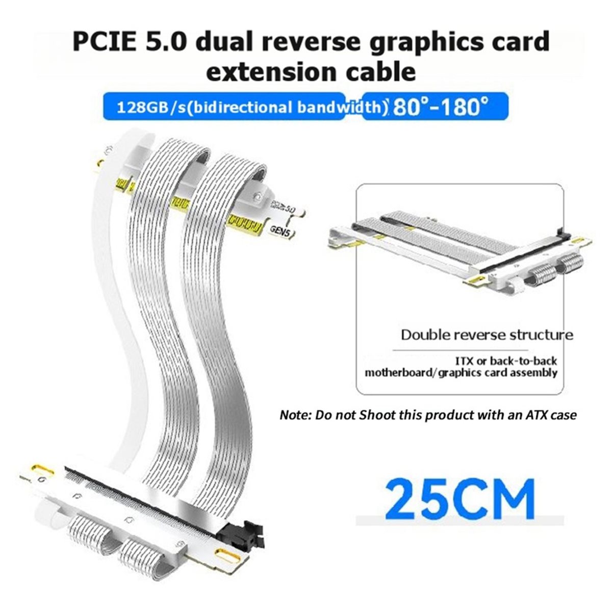 L70A PCIe 5.0 X16 Riser Cable  - Pcie 5.0 Gpu Riser Cable ulasan dan harga